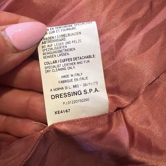 Y2K ROBERTA SCARPA RACCOON FUR TRIM FITTED JACKET SIZE 4 US - Picture 7 of 10